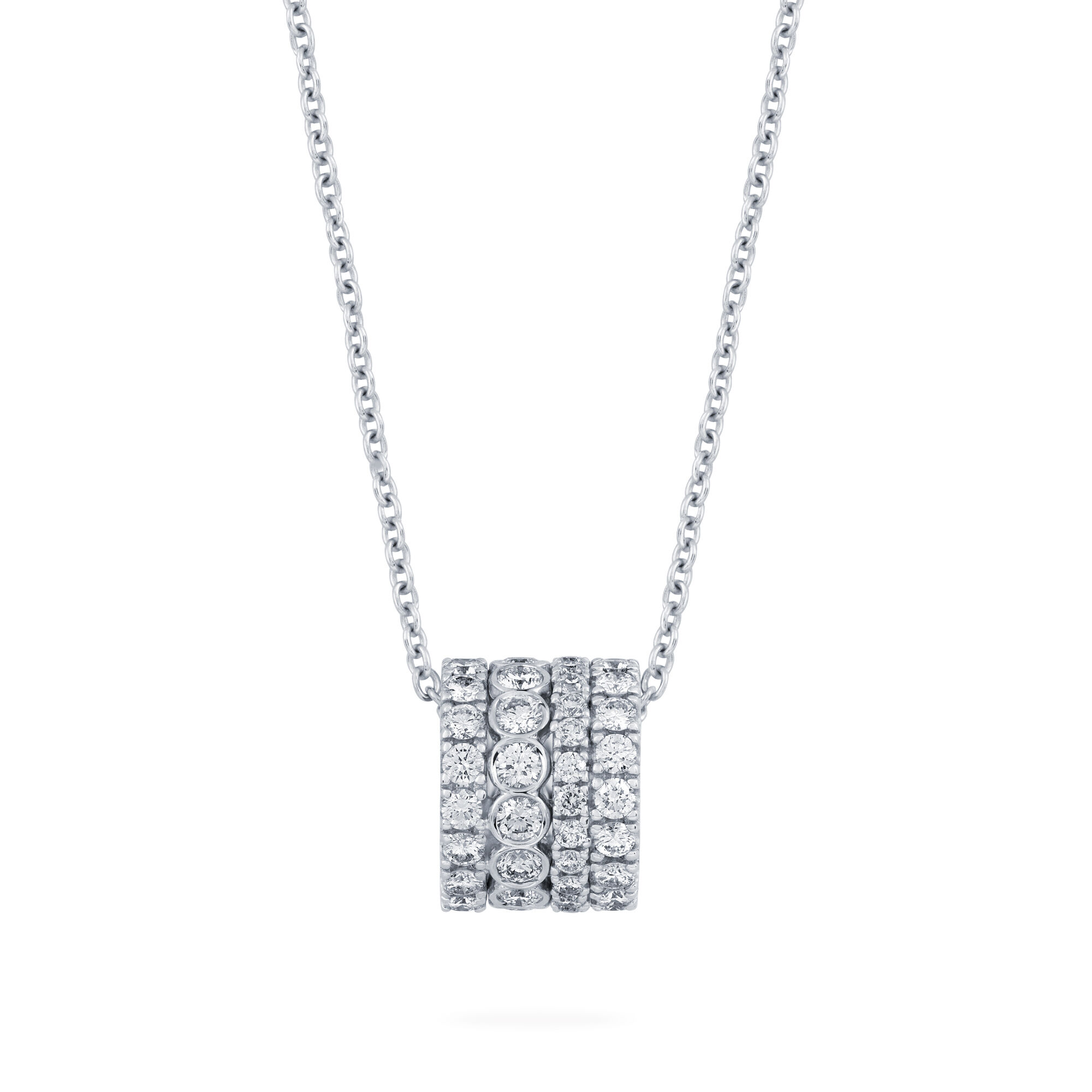 Diamond Barrel Necklace | Birks Splash