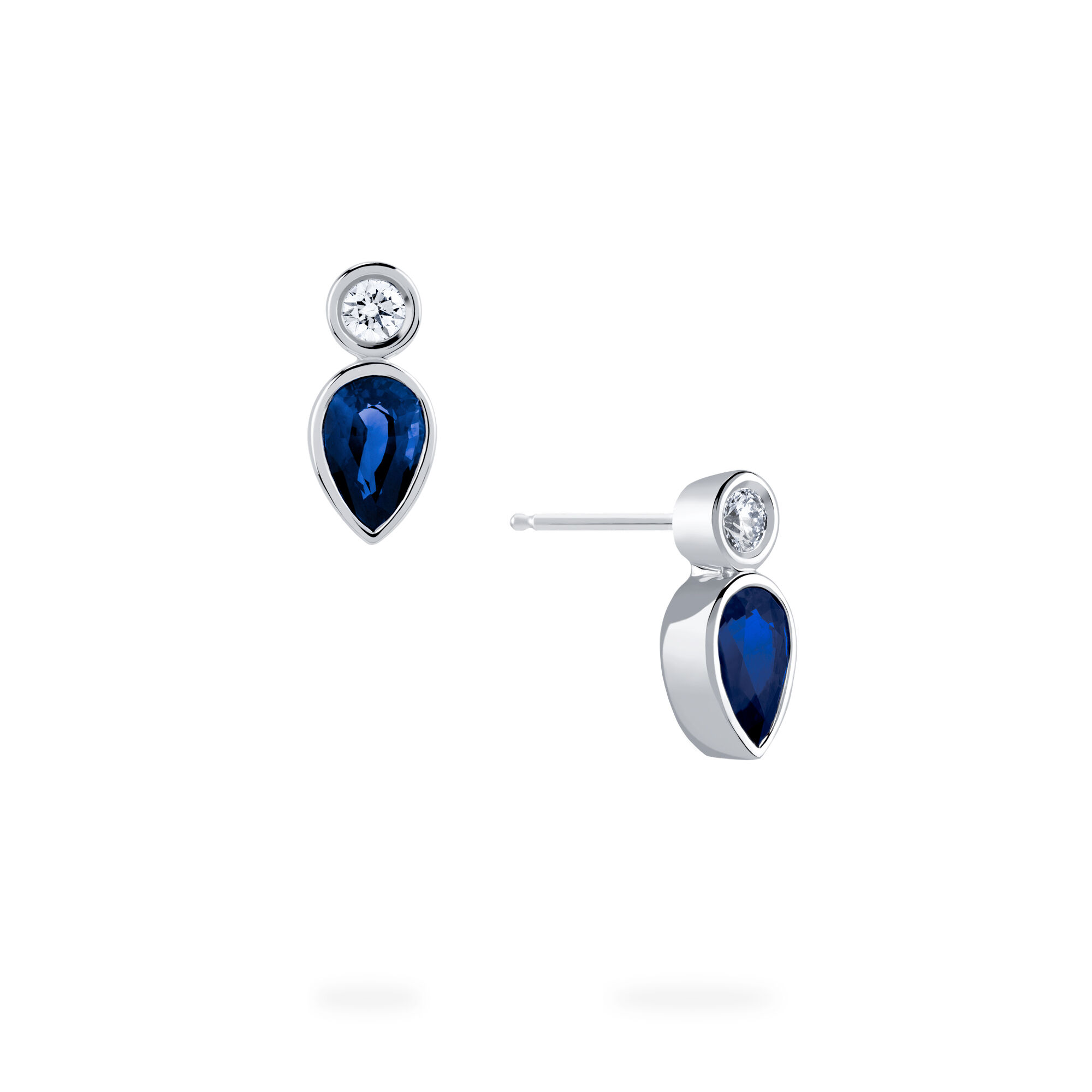 Earrings sale sapphire diamond