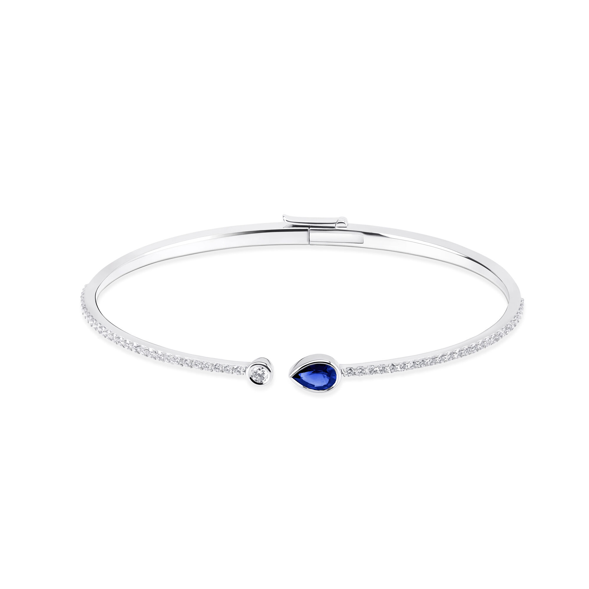 Sapphire and diamond 2025 bangle bracelet